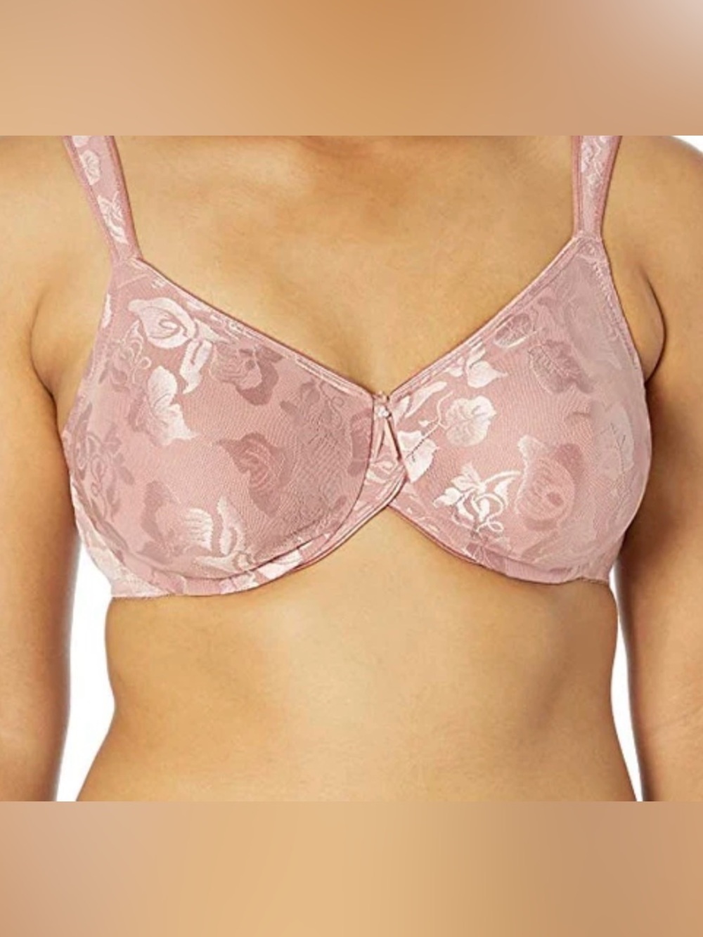 Wacoal Dusty Rose Floral Jacquard Underwire Bra